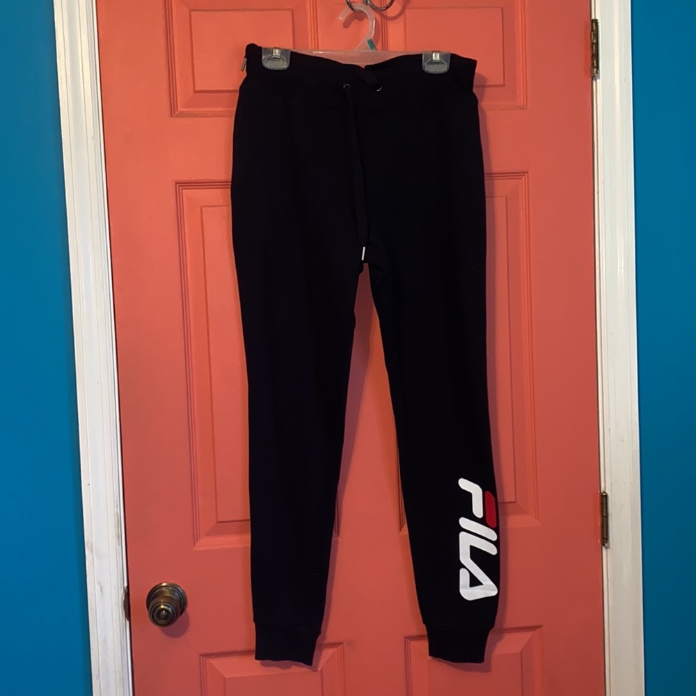 Fila Black Sweatpants (Mens Medium)